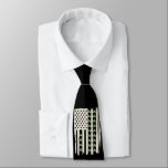 Cravate Drapeau américain avec Shamrocks pour St patrick<br><div class="desc">Drapeau américain avec Shamrocks pour Jour de la Saint Patrick</div>