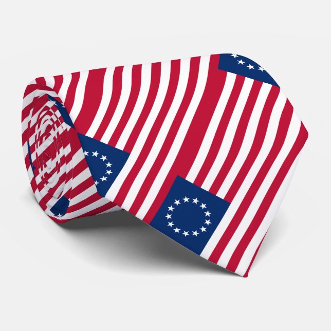 Cravate Drapeau américain Betsy Ross (Roulé)