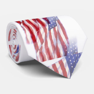Cravate Drapeau américain Pop Art