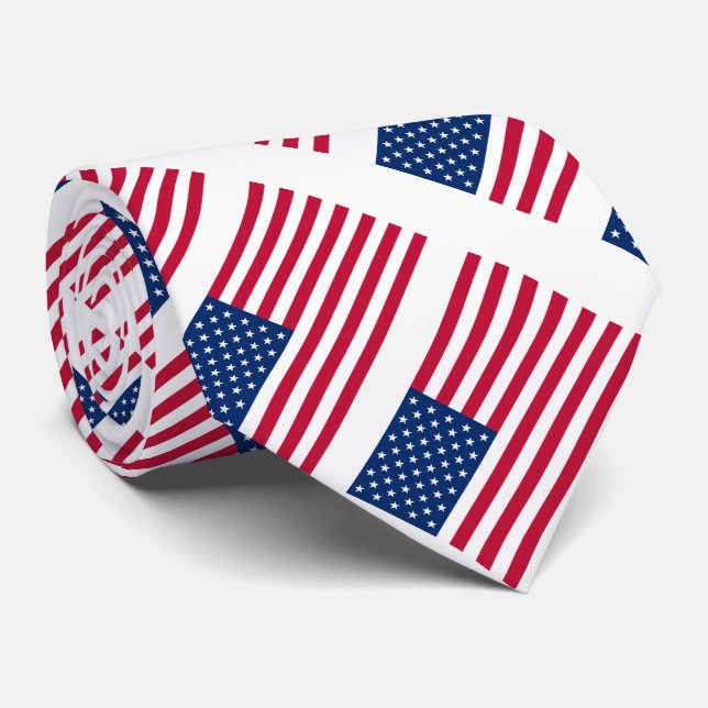 Cravate Drapeau Amérique Voyage pays américain (Roulé)
