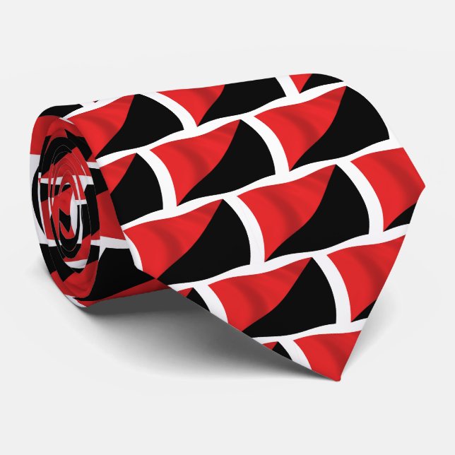 Cravate Drapeau Anarcho-Syndicaliste (Roulé)