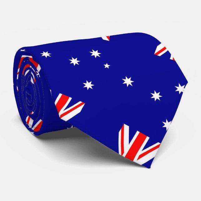 Cravate Drapeau Australie (Roulé)