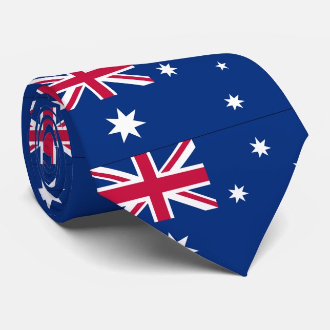 Cravate Drapeau Australie (Roulé)