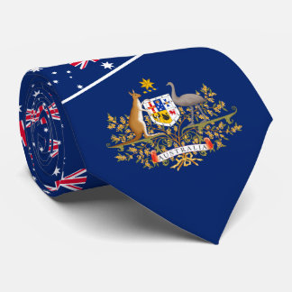Cravate Drapeau australien et armoiries, Australie