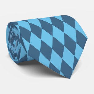 Cravate Drapeau bleu Bavaria Rhombus Motif