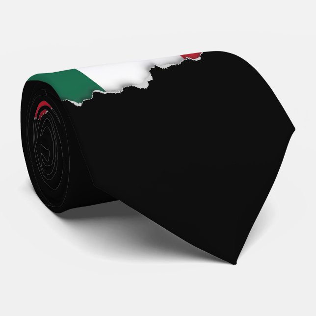 Cravate Drapeau classique mexicain (Roulé)