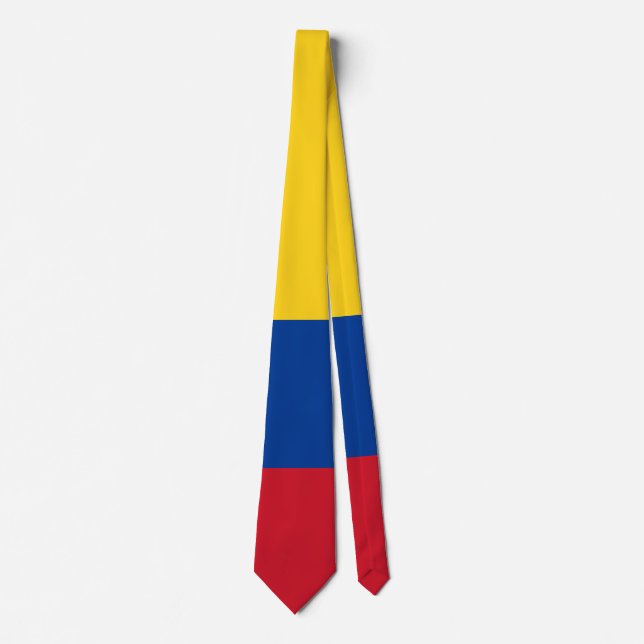 Cravate Drapeau Colombie - Bandera De Colombia (Devant)