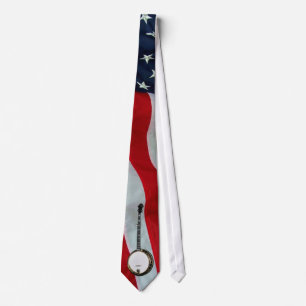 CRAVATE DRAPEAU DE BANJO-TIE-AMERICAN