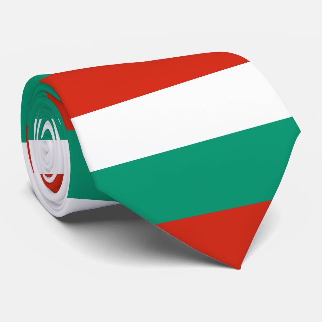 Cravate Drapeau de Bulgarie ou de Bulgarie (Roulé)