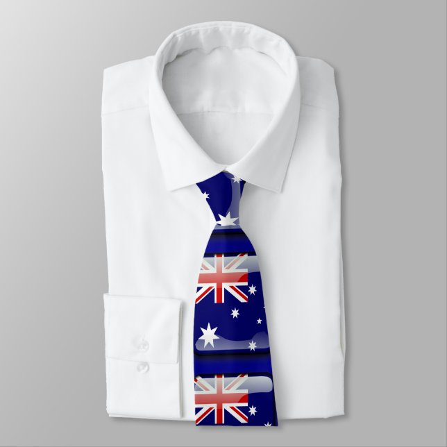 Cravate Drapeau de Buttonized de l'Australie (Attaché)