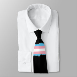 Cravate Drapeau de fierté de transsexuel