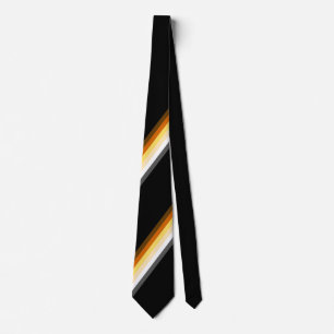 Cravate Drapeau de fierté des ours masculin et élégant