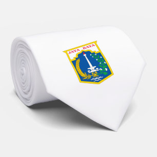 Cravate Drapeau de Jakarta (capitale indonésienne)