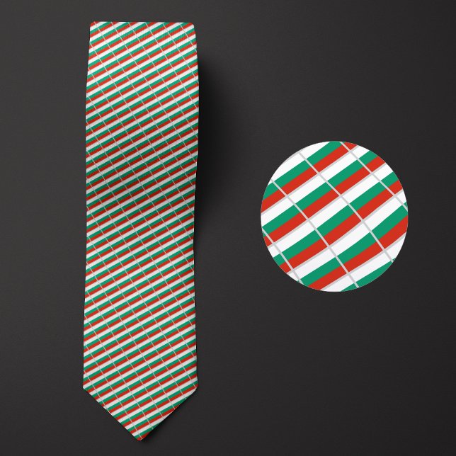 Cravate Drapeau de la Bulgarie Motif (Créateur téléchargé)