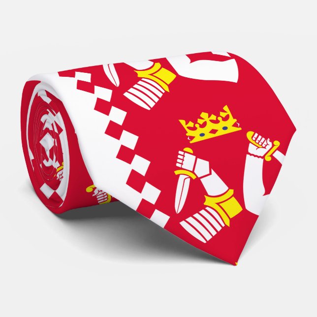 Cravate Drapeau de la Carélie du Nord (Roulé)