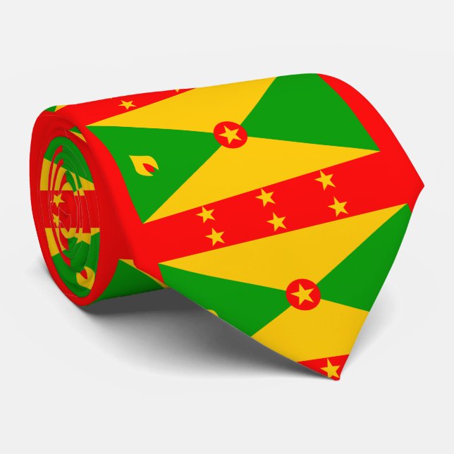 Cravate Drapeau de la Grenade (Roulé)
