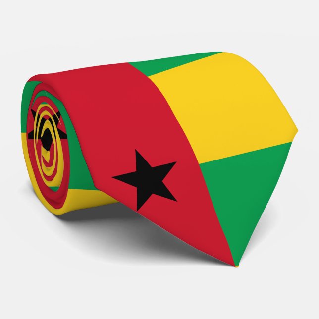 Cravate Drapeau de la Guinée Bissau (Roulé)