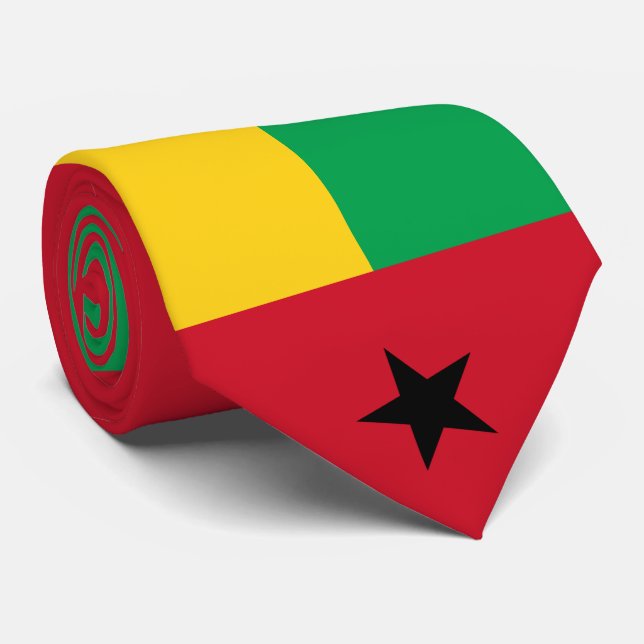 Cravate Drapeau de la Guinée-Bissau (Roulé)