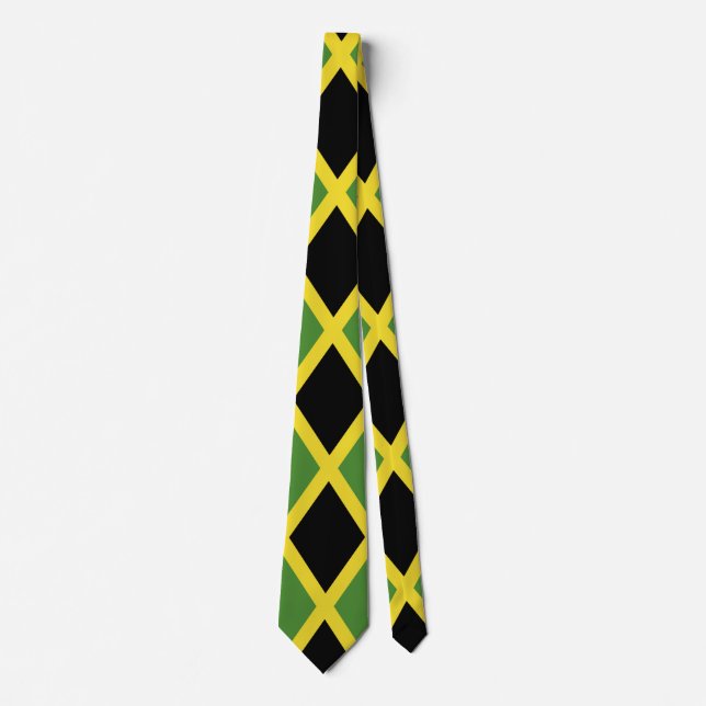 Cravate Drapeau de la Jamaïque (Devant)