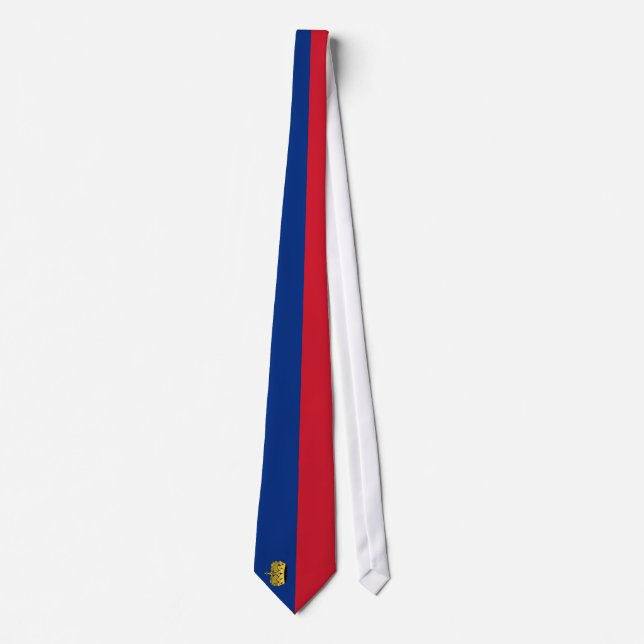 Cravate Drapeau de la Liechtenstein (Devant)