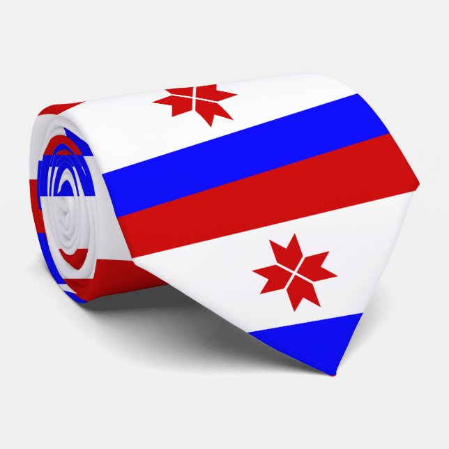 Cravate Drapeau de la Mordovie (Roulé)