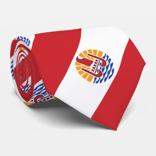Cravate Drapeau de la Polynésie française