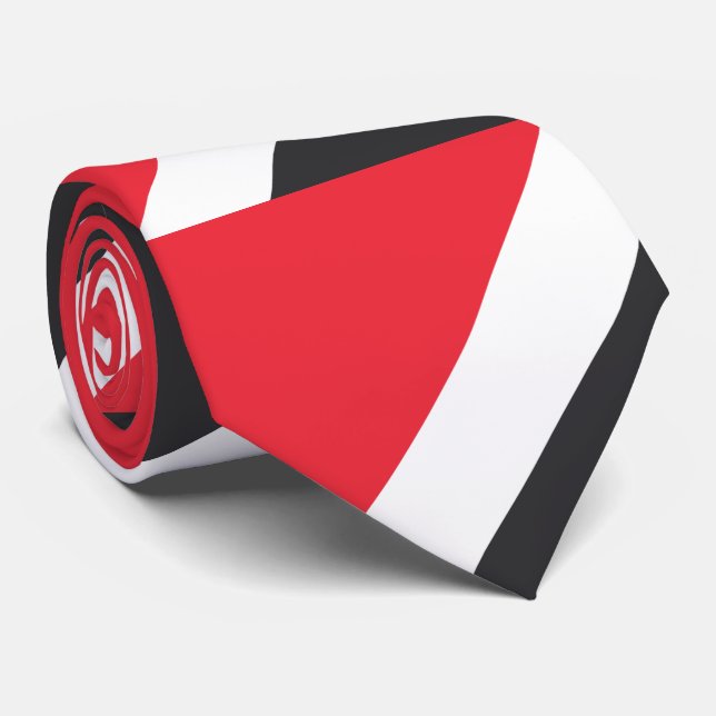 Cravate Drapeau de la Principauté de Sealand (Roulé)