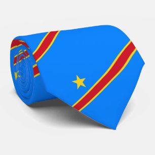 Cravate Drapeau de la République démocratique du Congo