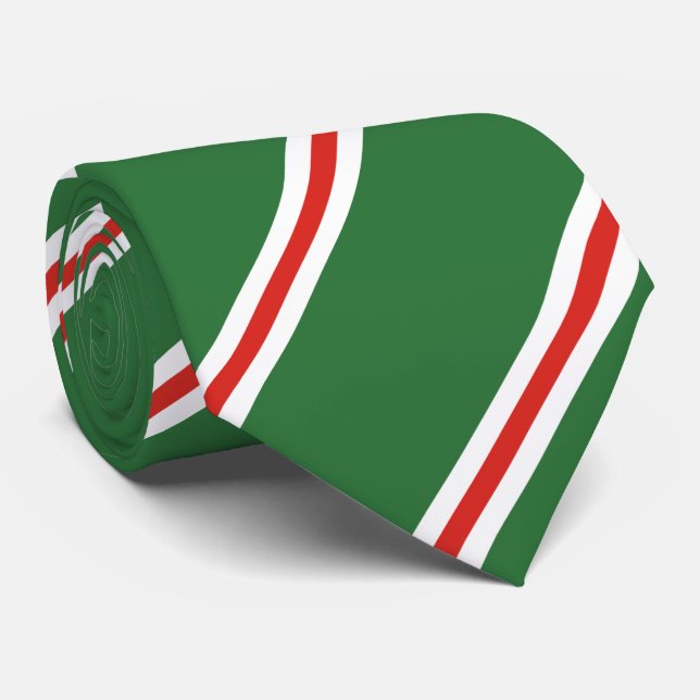 Cravate Drapeau de la République tchétchène d'Ichkérie (Roulé)