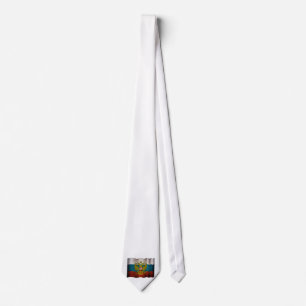 Cravate Drapeau de la Russie qui flotte