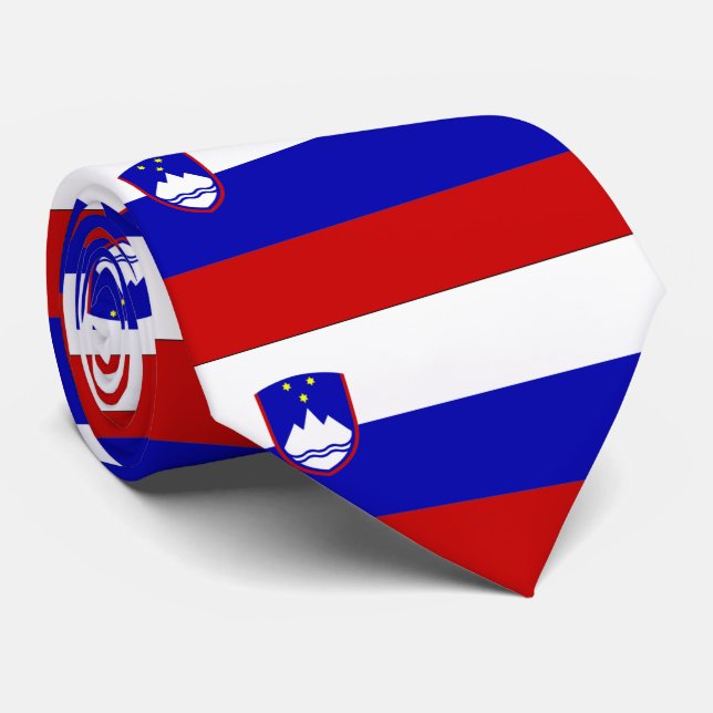 Cravate Drapeau de la Slovénie (Roulé)
