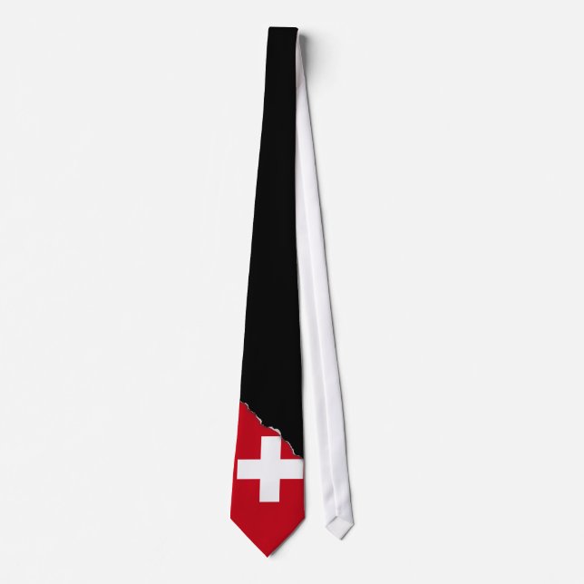 Cravate Drapeau de la Suisse (Devant)