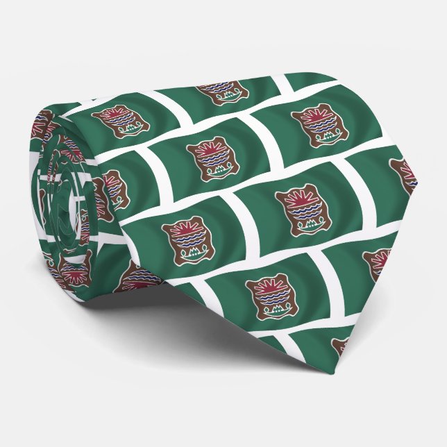 Cravate Drapeau de la tribu Abenaki à nœud (Roulé)