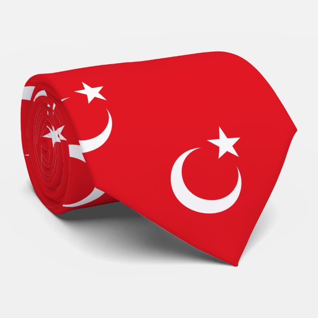 Cravate Drapeau de la Turquie (Roulé)