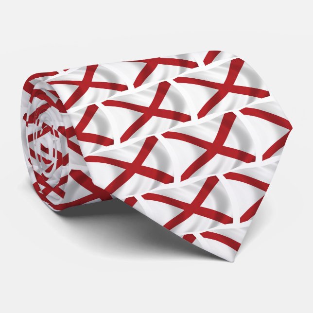 Cravate drapeau de l'Alabama (Roulé)