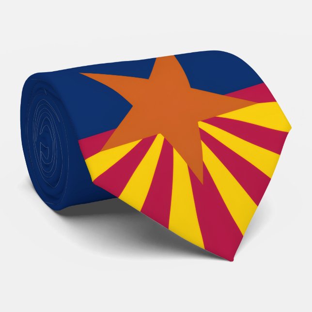 Cravate Drapeau de l'Arizona (Roulé)