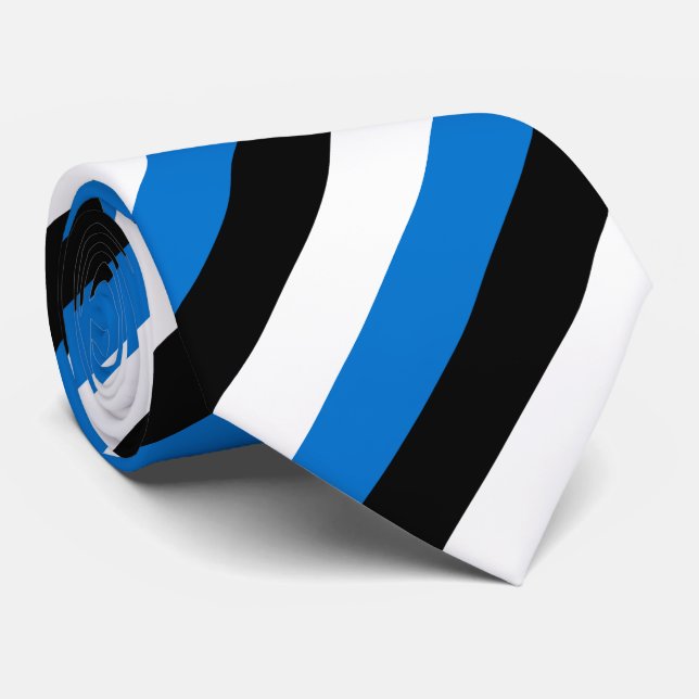 Cravate Drapeau de l'Estonie (Roulé)