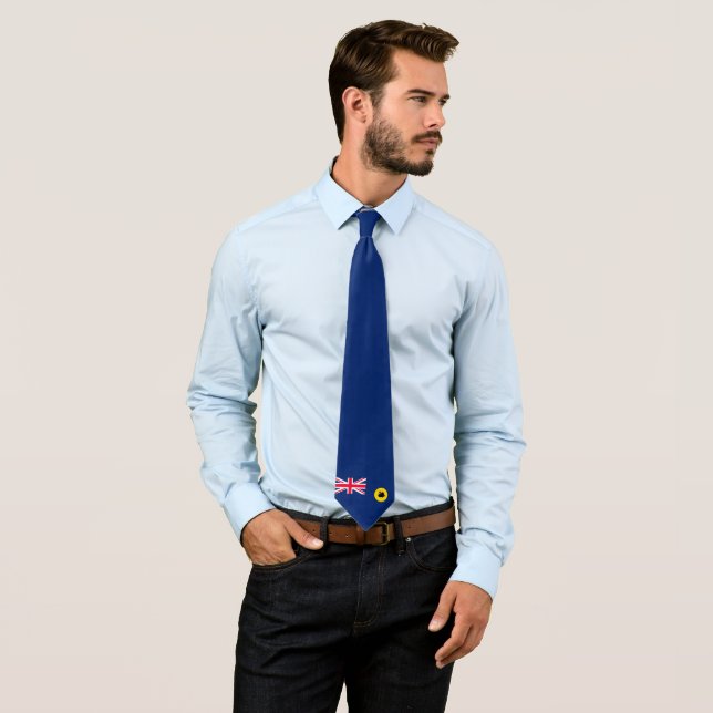 Cravate Drapeau de l'État d'Australie-Occidentale (En situation)