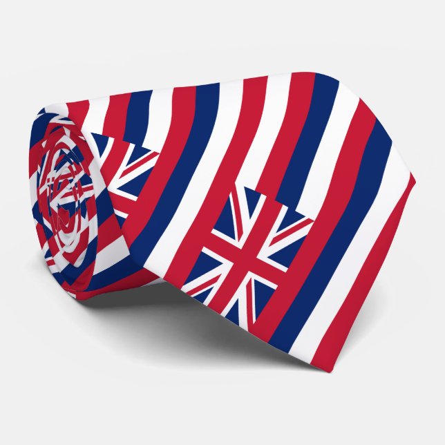 Cravate Drapeau de l'État d'Hawaii (Roulé)
