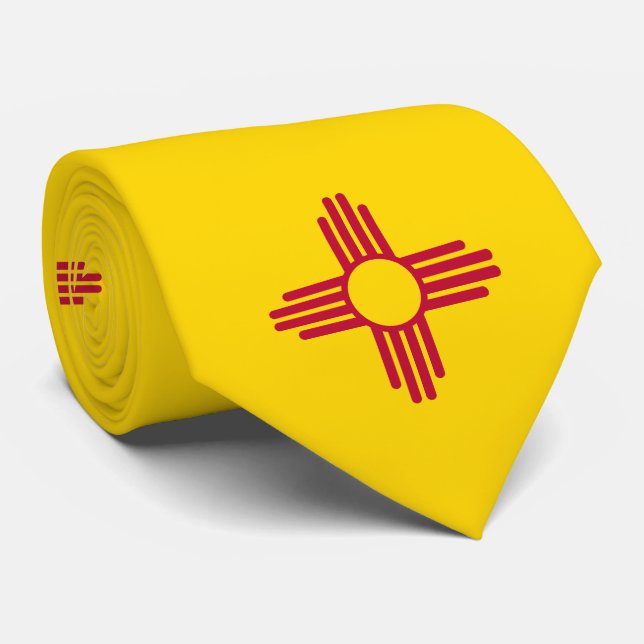 Cravate Drapeau de l'État du Nouveau-Mexique (Roulé)