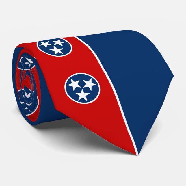 Cravate Drapeau de l'État du Tennessee (Roulé)