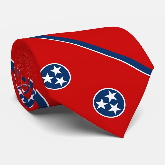 Cravate Drapeau de l'État du Tennessee (Roulé)