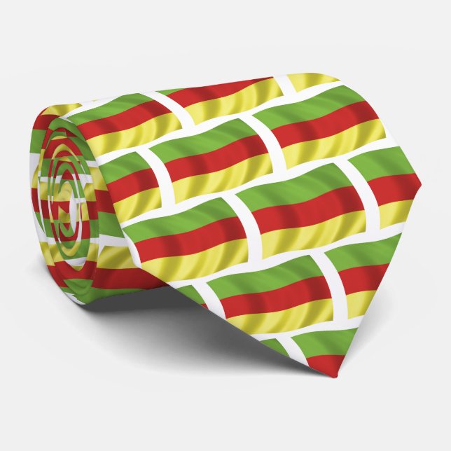 Cravate Drapeau de liaison du peuple Bodo (Roulé)