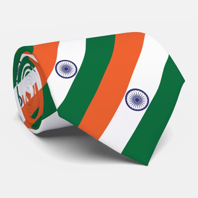 Cravate Drapeau de l'Inde (Roulé)