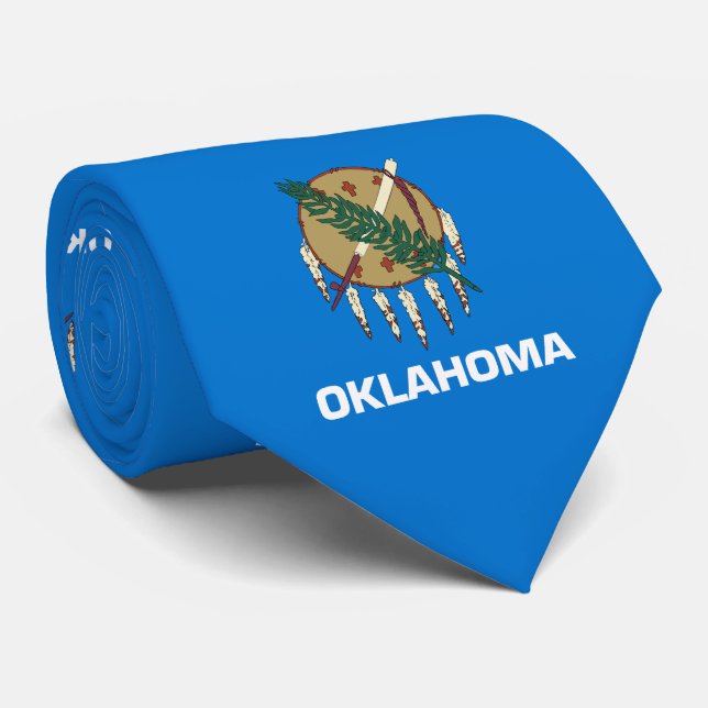 Cravate Drapeau de l'Oklahoma (Roulé)