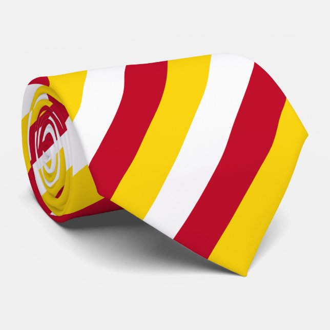 Cravate Drapeau de l'Ossétie du Nord (Roulé)