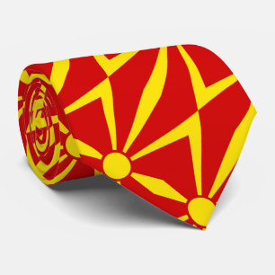 Cravate Drapeau de Macédoine du Nord