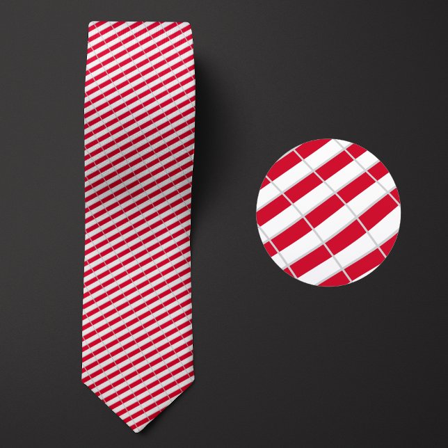 Cravate Drapeau de Monaco Motif (Créateur téléchargé)