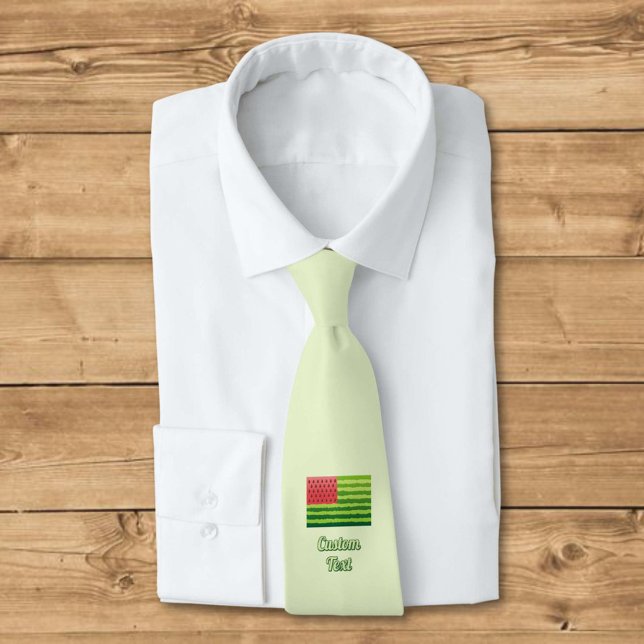 Cravate Drapeau de pastèque (Créateur téléchargé)