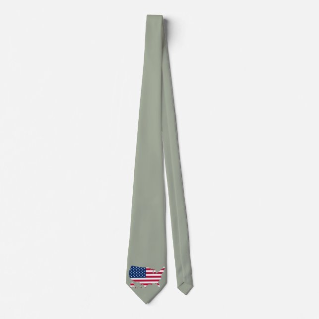 Cravate Drapeau de pays des Etats-Unis (Devant)